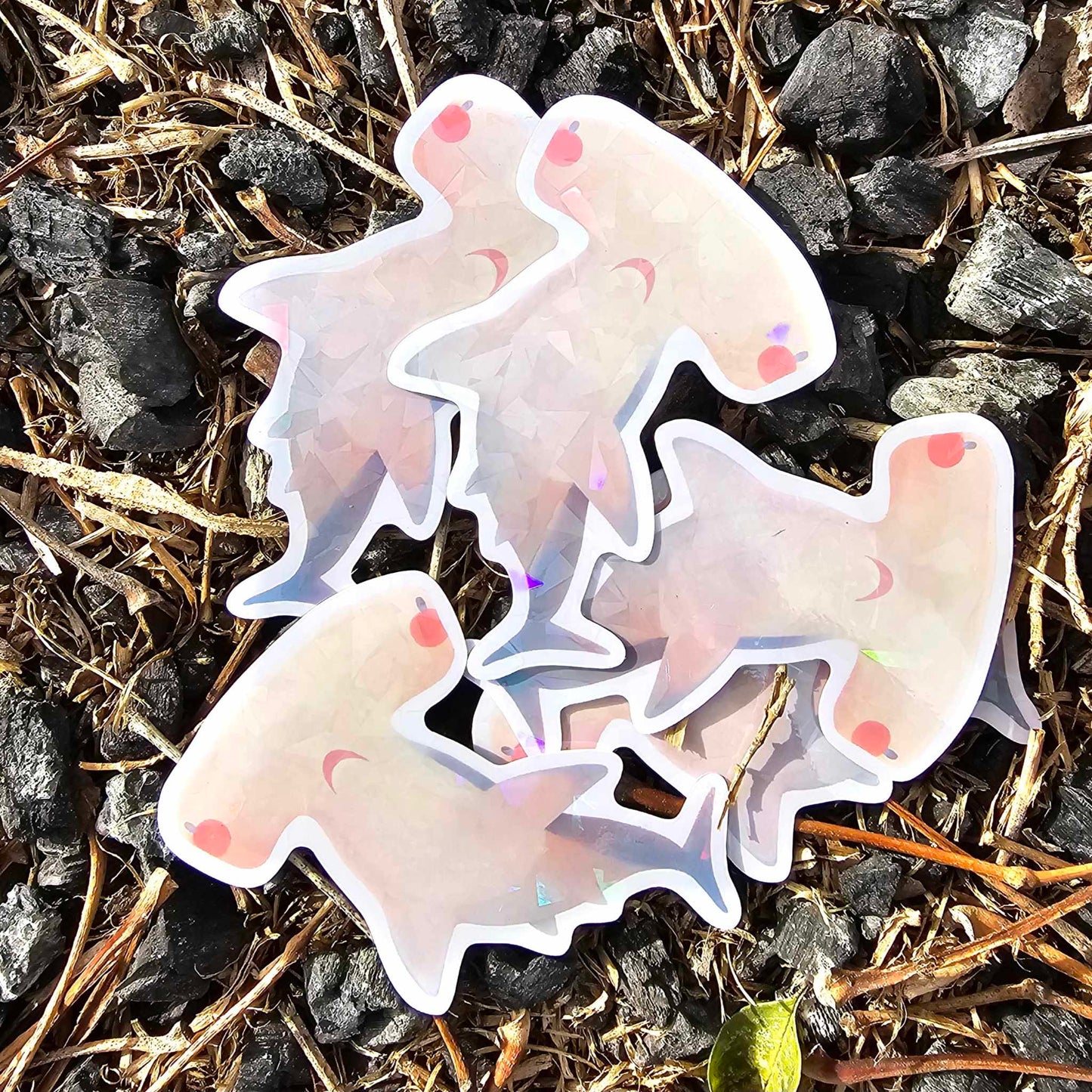 Hammerhead Shark Vinyl Holographic Sticker